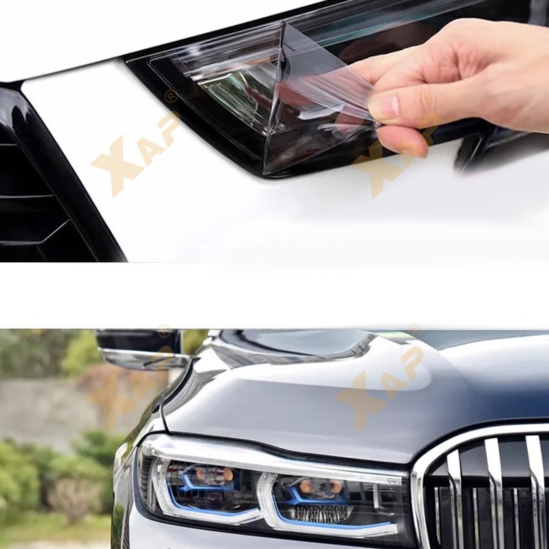 Car Front Headlamp Film for Land Rover Range Rover Velar 2017-2023 Tpu Transparent Film Exterior Headlight Strips Car Sticker