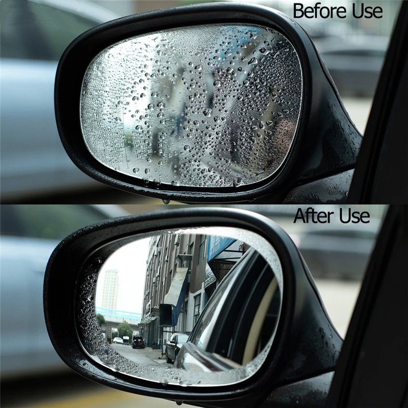 Anti Fog Car Mirror Window Clear Film Antir Rearview Mirror Protective Film Waterproof Rainproof Car Sticker Car accessories