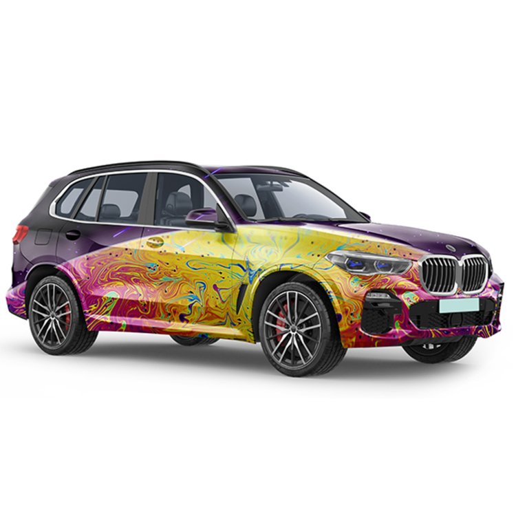 Painted car color change film automobile graffiti film personalized modified auto gradient painted car film sticker