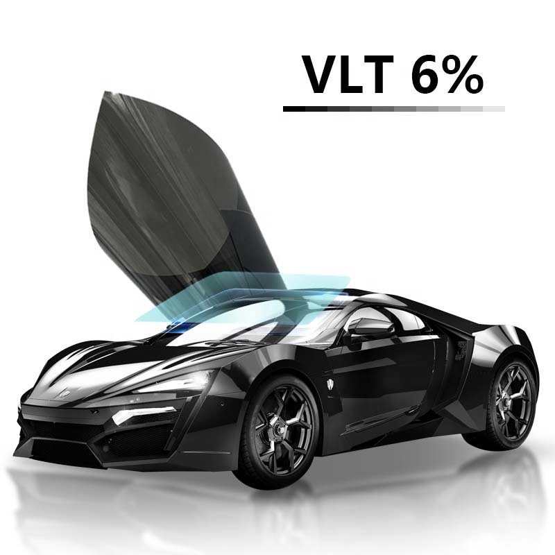 Super Hermes-series anti glare & scratch VLT 6%~75% 99% UV proof 99% IRR Heat insulation Nano Ceramic solar window tint car film