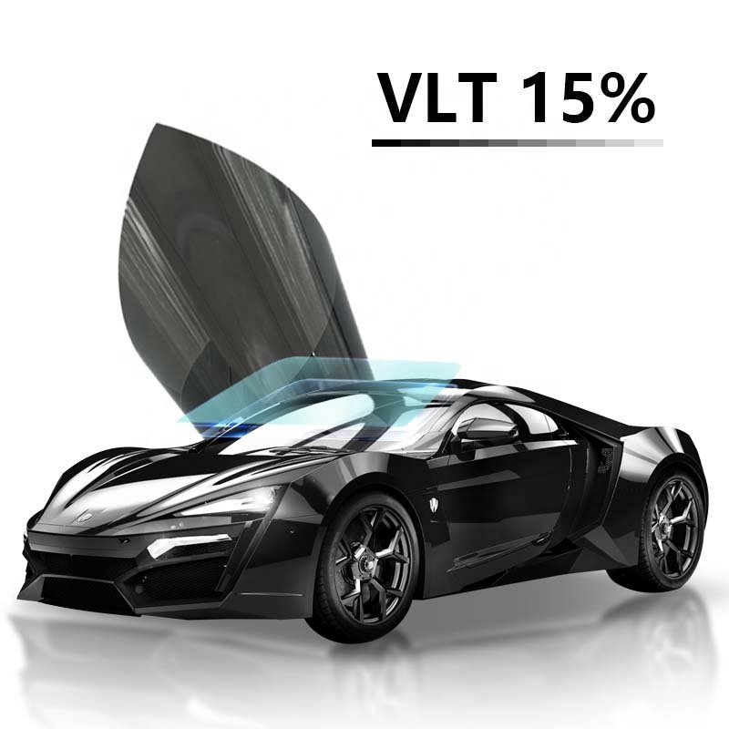 Super Hermes-series anti glare & scratch VLT 6%~75% 99% UV proof 99% IRR Heat insulation Nano Ceramic solar window tint car film