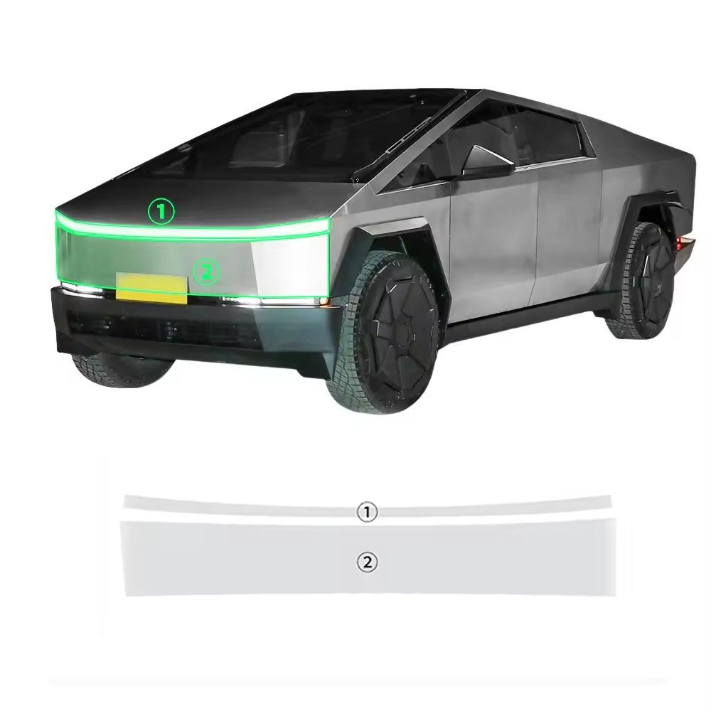 FOR Tesla Cybertruck each part of the film 7.5 thick TPU PPF pre-cut car film anti-scratch self-repairing transparent film