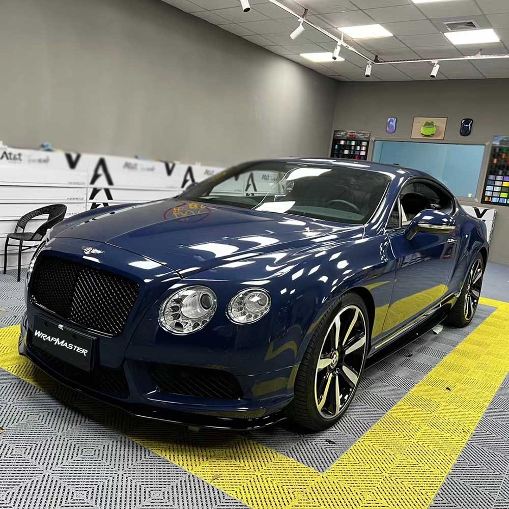 TSAUTOP Super Glossy Crystal Gloss Night Blue vinyl wrap car film vehicle wraps ppf film
