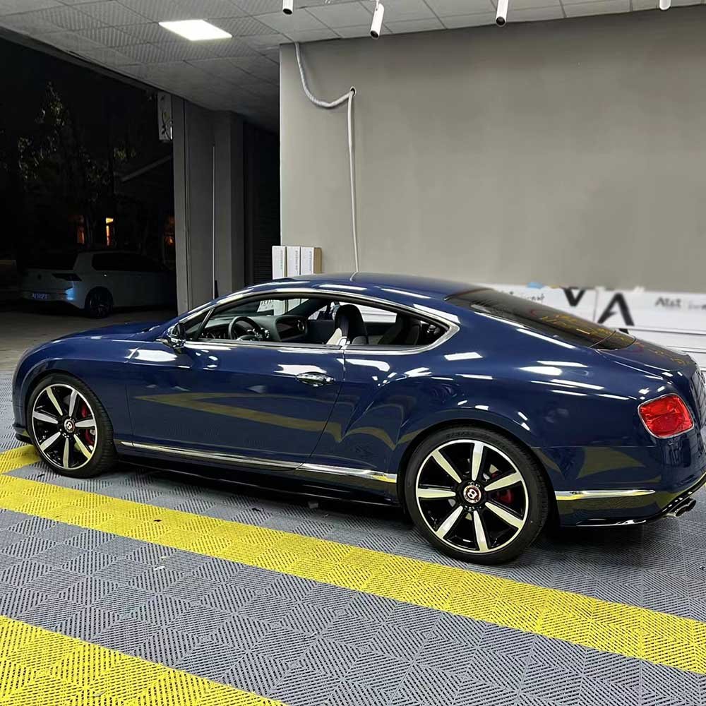 TSAUTOP Super Glossy Crystal Gloss Night Blue vinyl wrap car film vehicle wraps ppf film