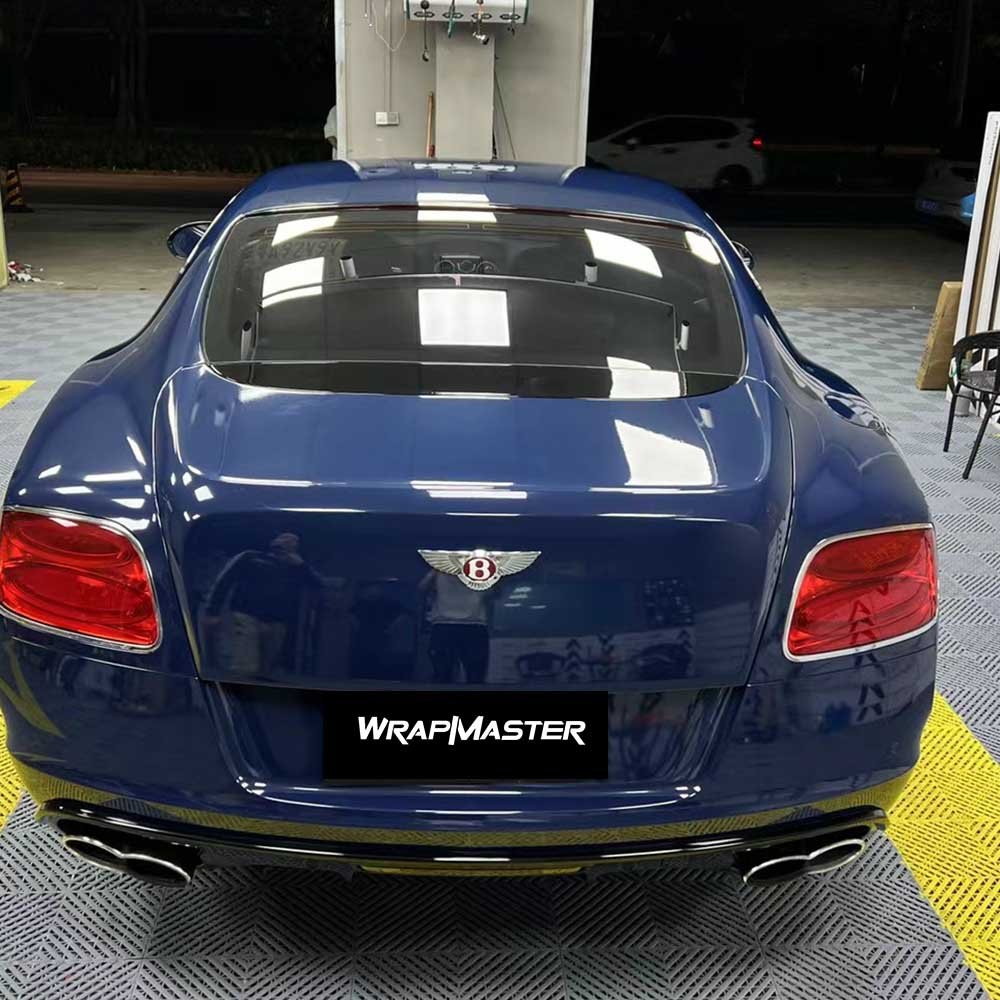 TSAUTOP Super Glossy Crystal Gloss Night Blue vinyl wrap car film vehicle wraps ppf film
