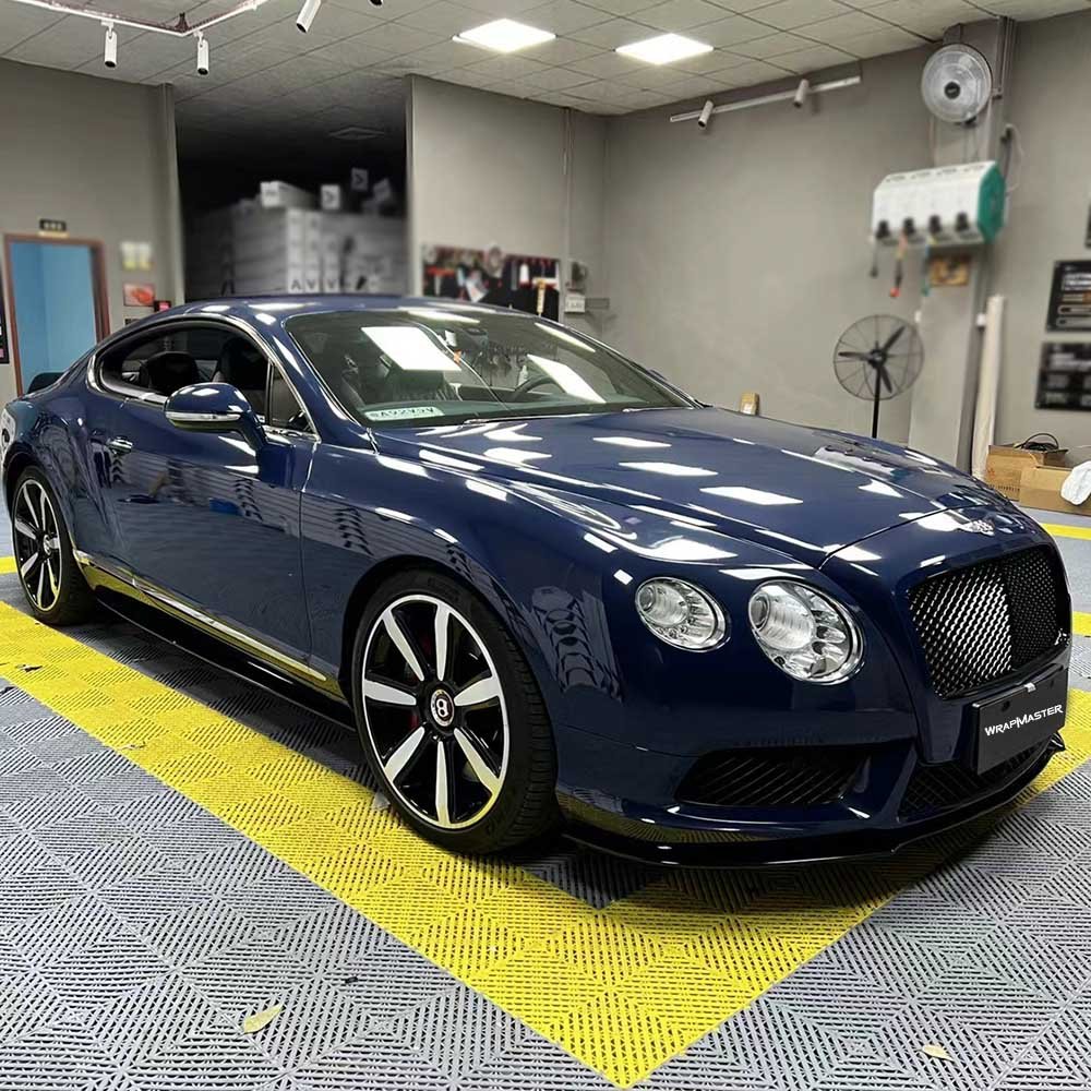 TSAUTOP Super Glossy Crystal Gloss Night Blue vinyl wrap car film vehicle wraps ppf film