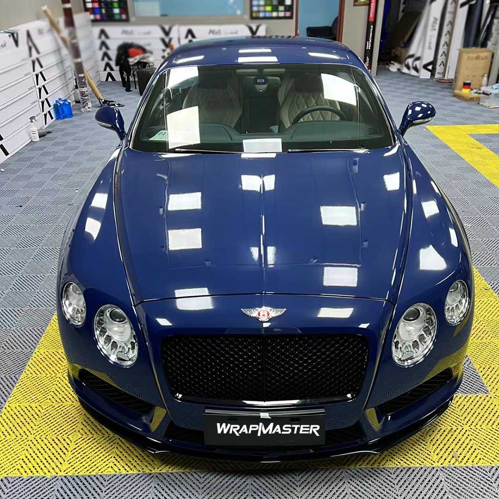 TSAUTOP Super Glossy Crystal Gloss Night Blue vinyl wrap car film vehicle wraps ppf film