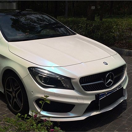 Premium Pearl Chameleon White to Purple Matte Chameleon Vinyl Wrap White Car Wrap Vinyl for Car Film