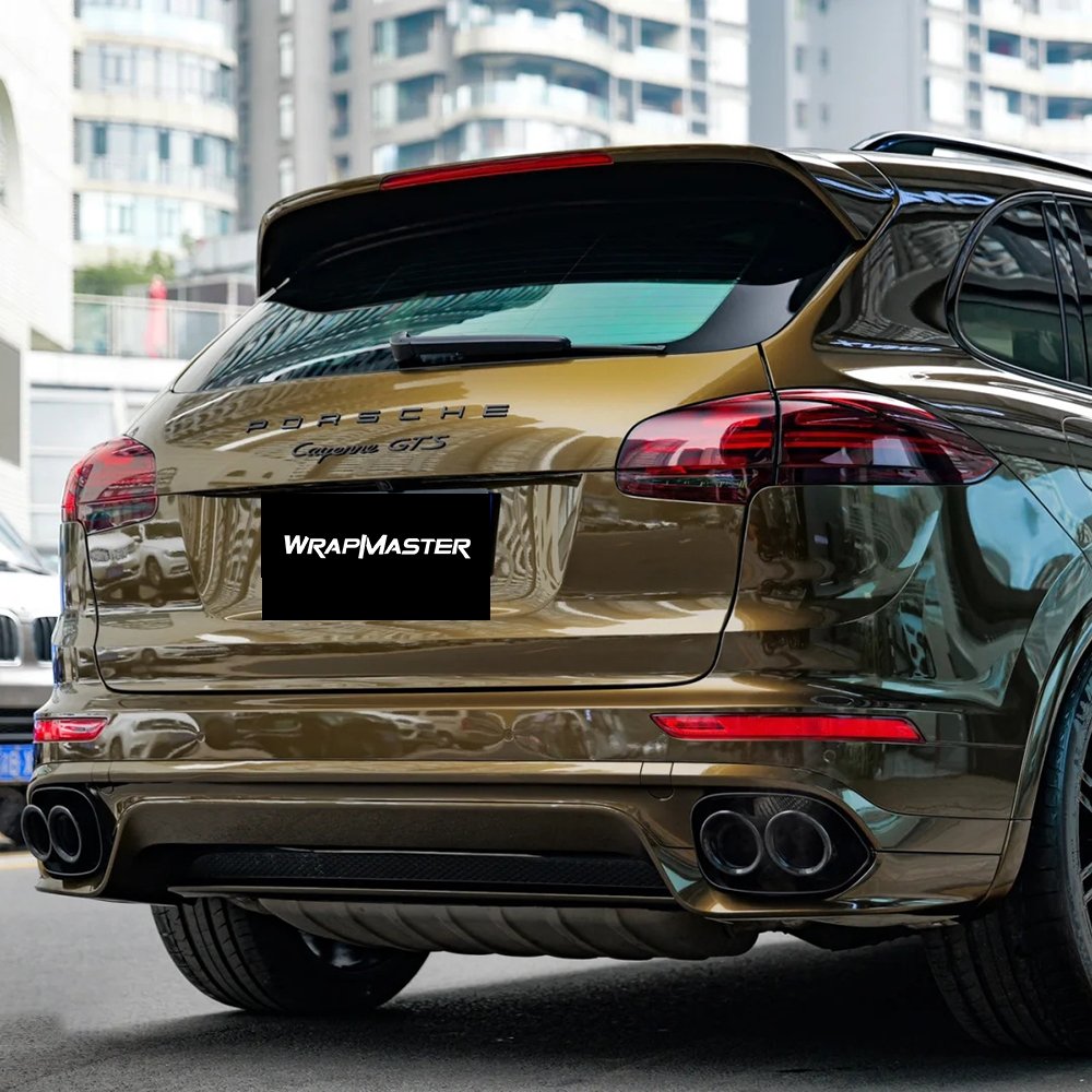 Wrapmaster 1.52*17m Auto Accessories Super Gloss Metal Midnight Gold Car Film Vinyl Wrap