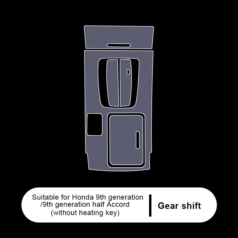 Tpu Transparent Film for Honda Accord 2013-2017 Car Interior Protection Sticker Center Console Gear Dashboard Door Windows Panel