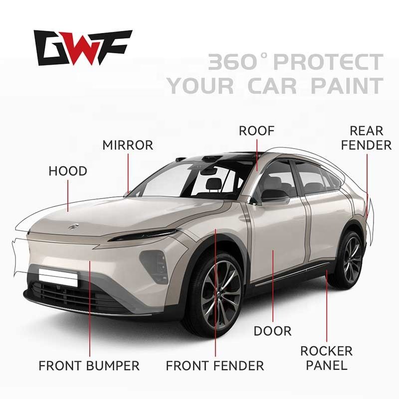 10 Year Warranty PPF 6.5mil 7.5mil Anti-Yellowing PPF Car Paint Protection Film Self Healing car TPU TPH PPF Film