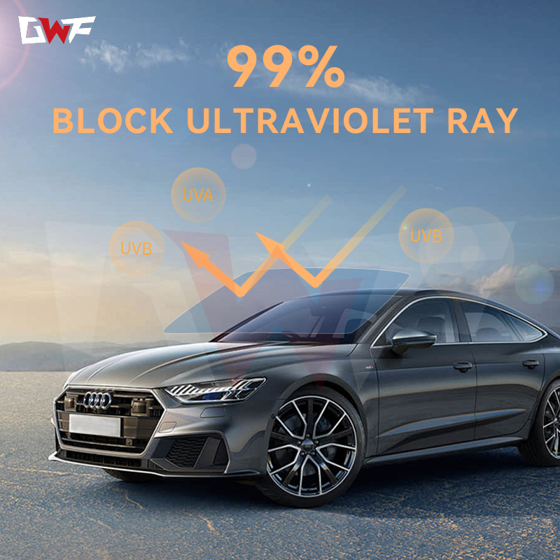 7.5mil Explosion Proof Self Healing No Glue Residue Anti Stone Chips Clear TPU Windshield Protection Film for Cars