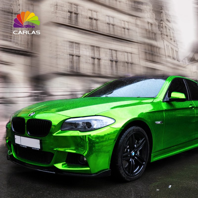 Carlas High Quality Waterproof Holographic Car Vinyl Foil Chrome Shock Color Vinyl High Strech Vinyl Wrap Sticker