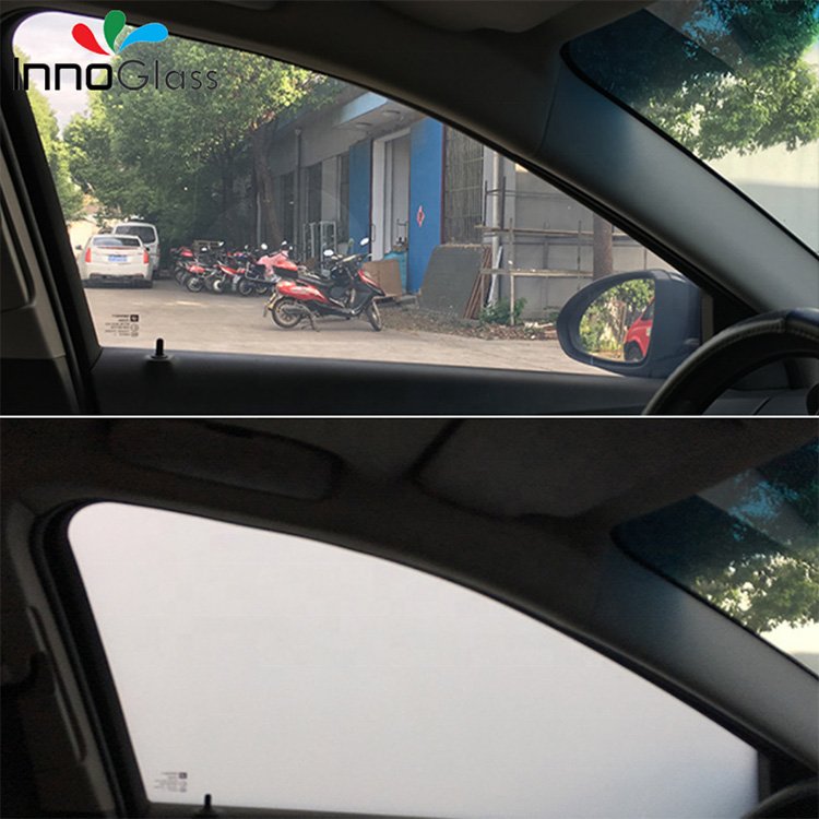 Super Thin 0.12mm White/Dark Grey Car Film Smart Car Window Sunroof Skylight PDLC Smart Film