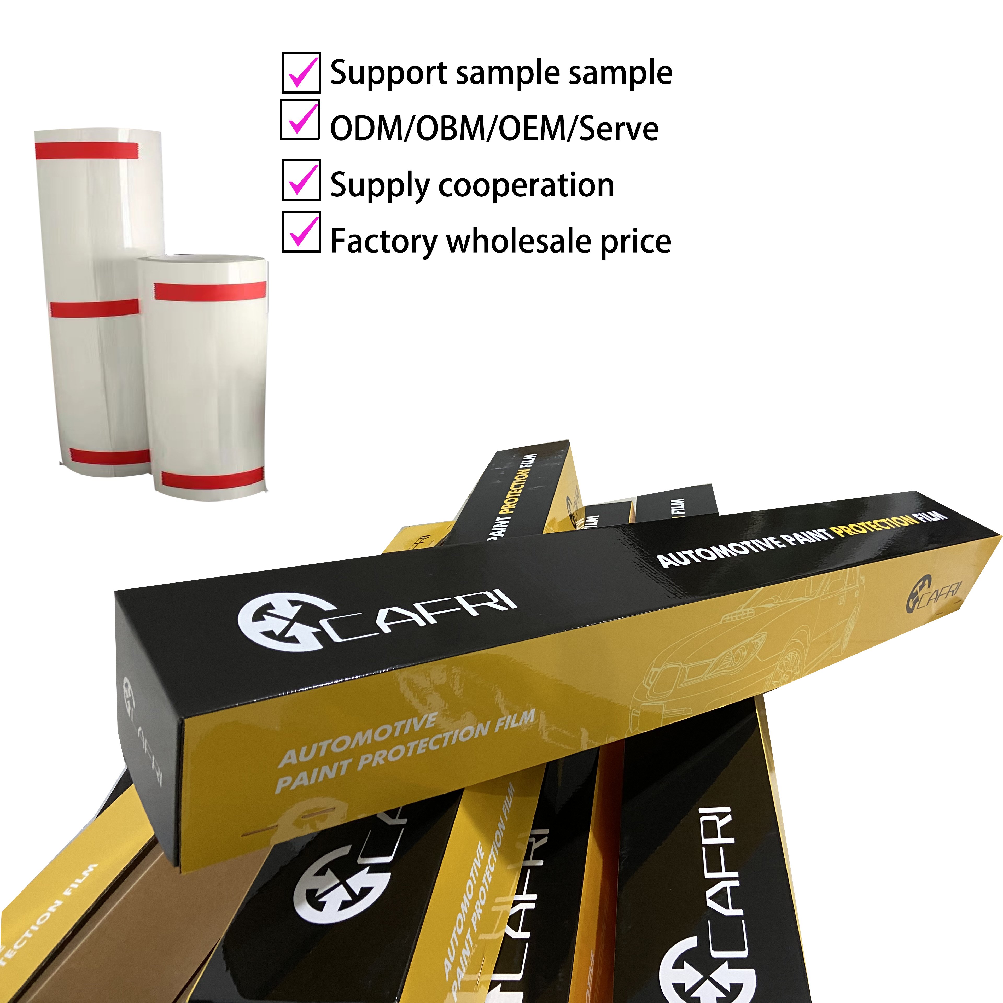 CAFRI TPU PPF Anti Scratch anti yellow self-repair Car Wrap Glossy Body Film Paint Protection film 1.52*15m
