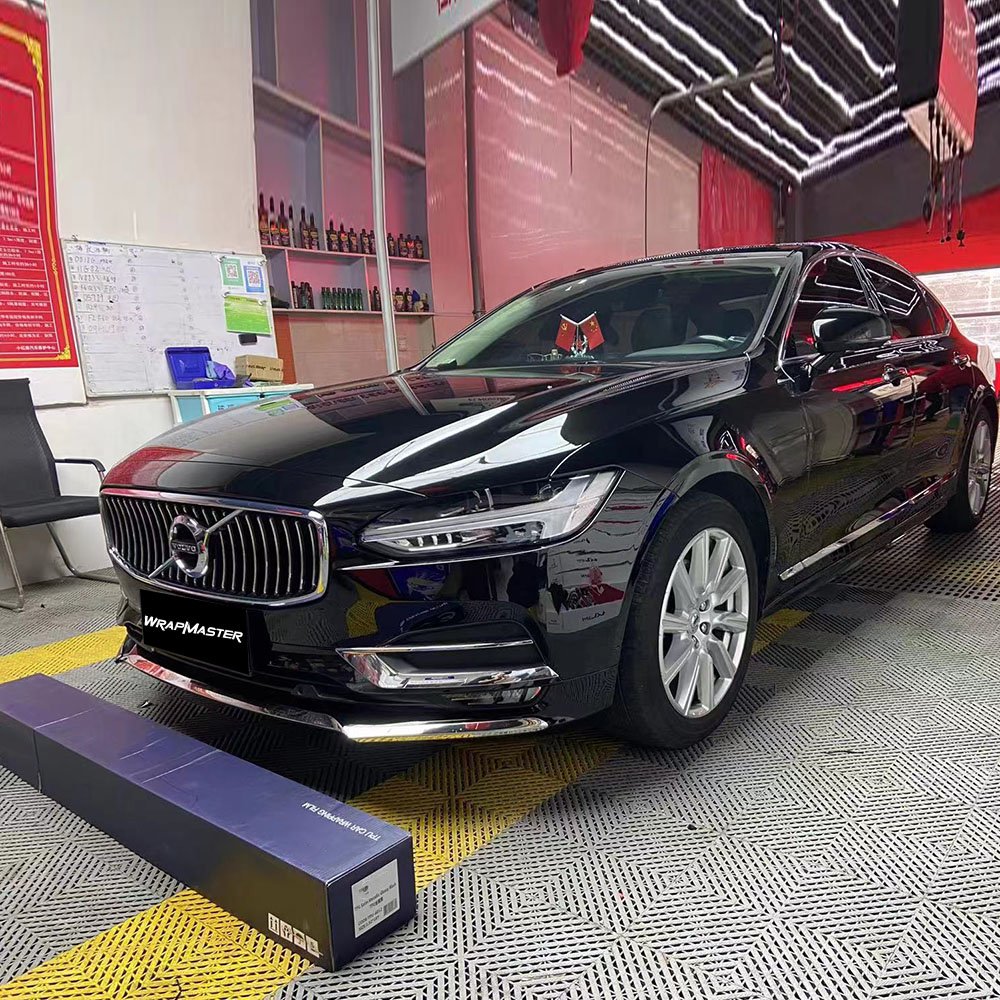 Resistance High Temperature Satin Metallic Glossy Black TPU PPF Film Car Paint Protection