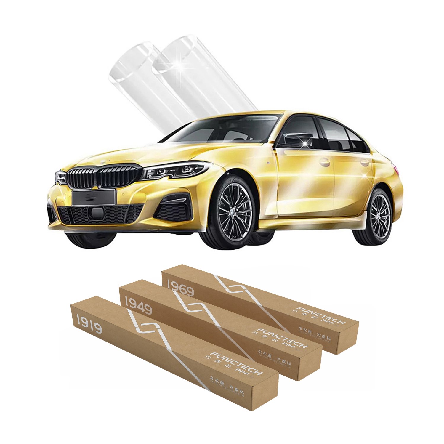 Reliable 8 Year Warranty Transparent Car Film with 7.5mil Thickness