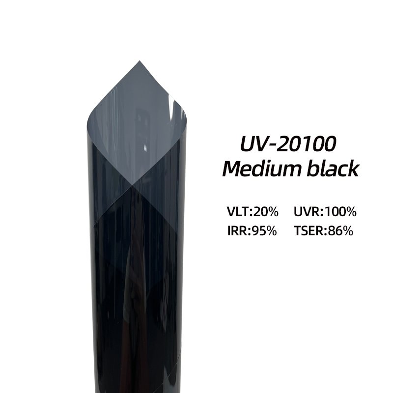 High quality 20% VLT car film 100% UV resistant and highly insulated window color film UV400 solar film whole roll