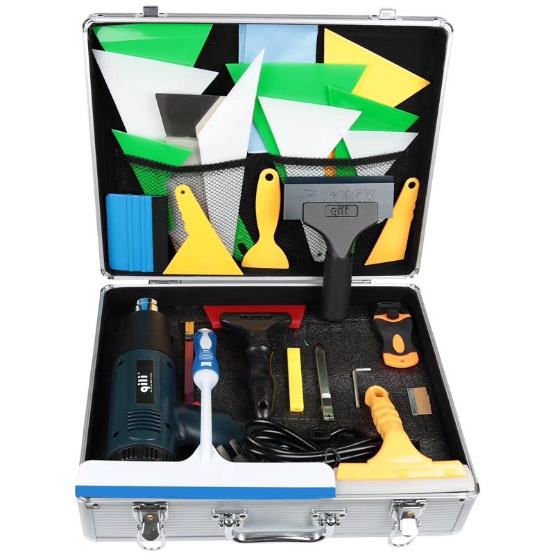 Wrap Tolls Car Film application tools PPF window tint Tool Kit Wrapping tool set Scraper Blade Compilation Box help install