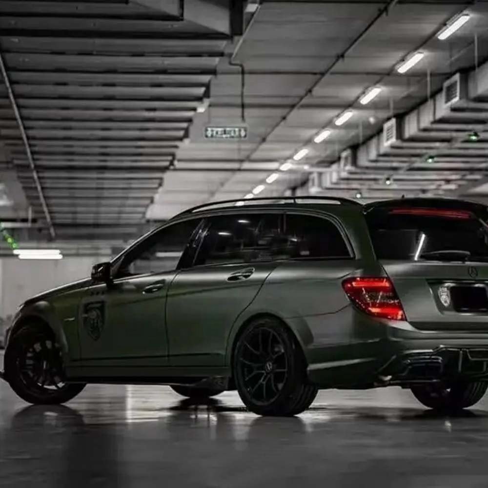 Satin Matt Dark Olive Car Wrap Vinyl Film Self Adhesive Sticker with Air Bubble Free Protection Film