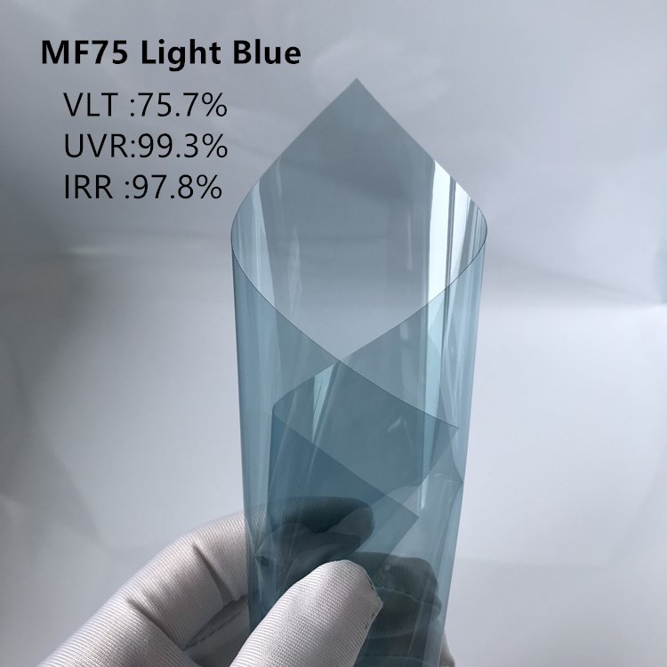 Nasido MF75 Light blue 2HD nano ceramic manufacturer Anti-glare car solar window tint film