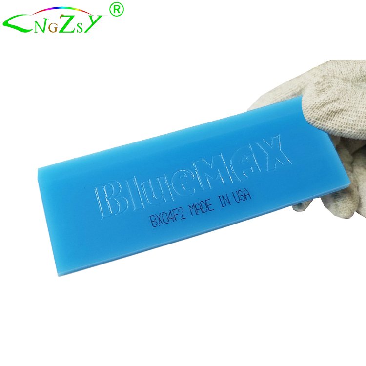 BlueMax Rubber Scraper Blades Window Tint Glass Wash Cleaning Tool Carbon Film Wrapping Car Squeegee B02