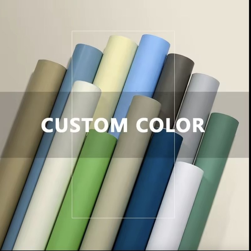 Factory Supply plain color Furniture Decorative Film soft PVC film Vacuum Press Foil