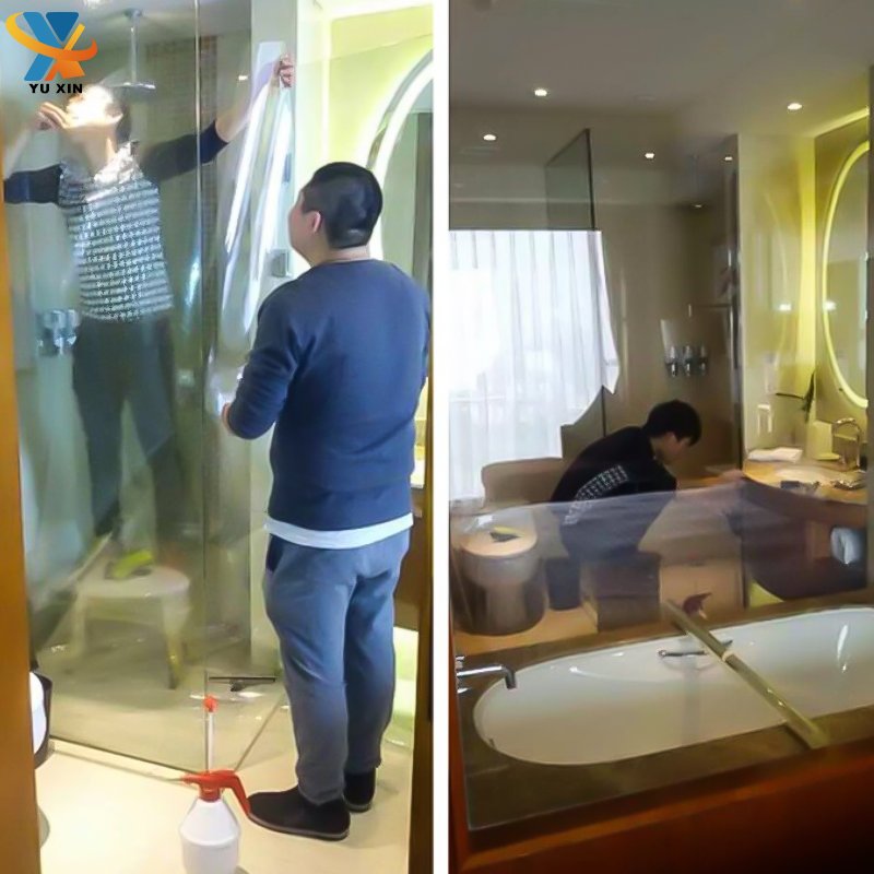 12mil Transparent Safety Security Window pet Film 1.52*30m car Glass Protective film 12MIL