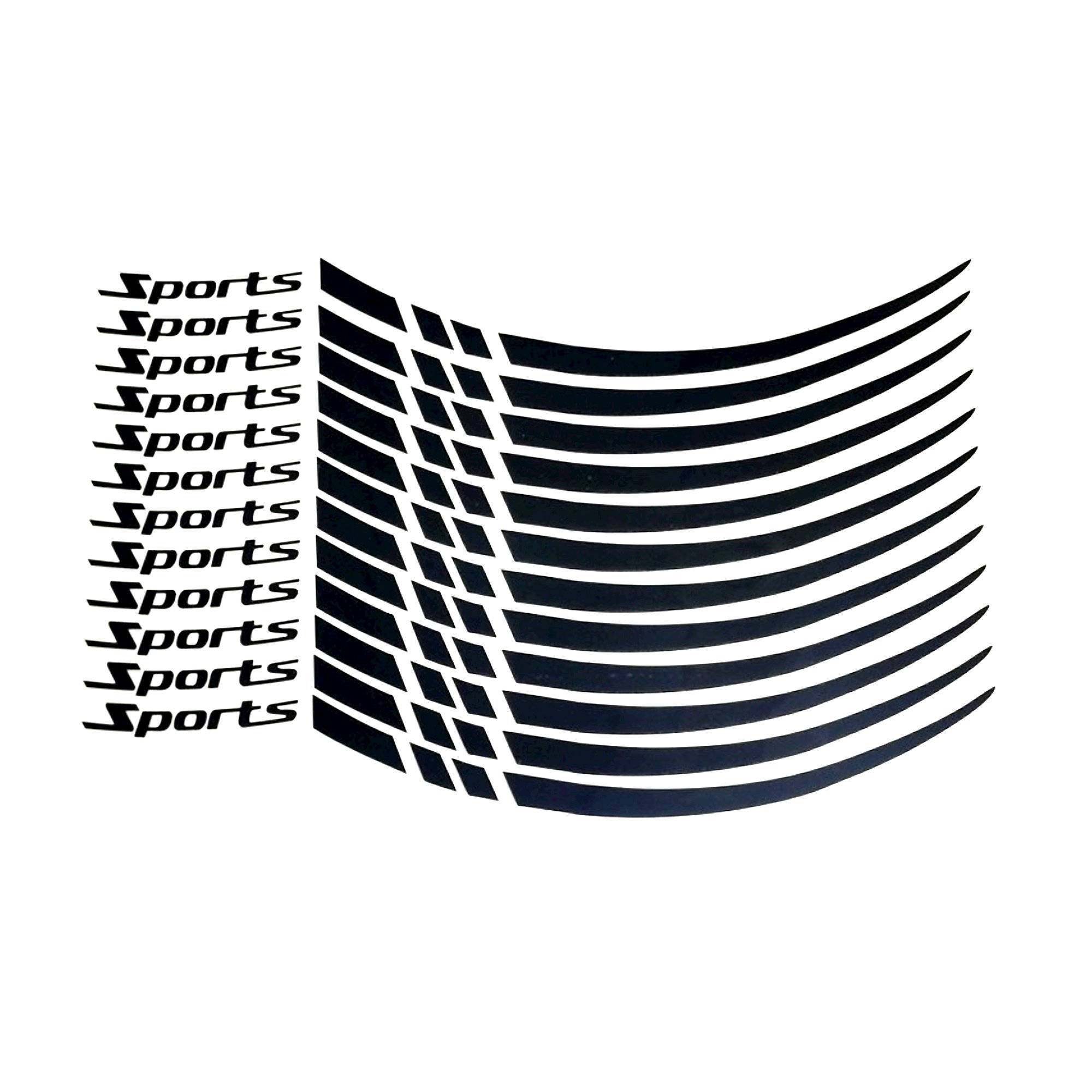 12x Car Wheel Decoration Stickers Wheel Decals Motorcycle Bicycle Wheel Rim Stripe Decal Tape Sticker Reflective Trim Strips