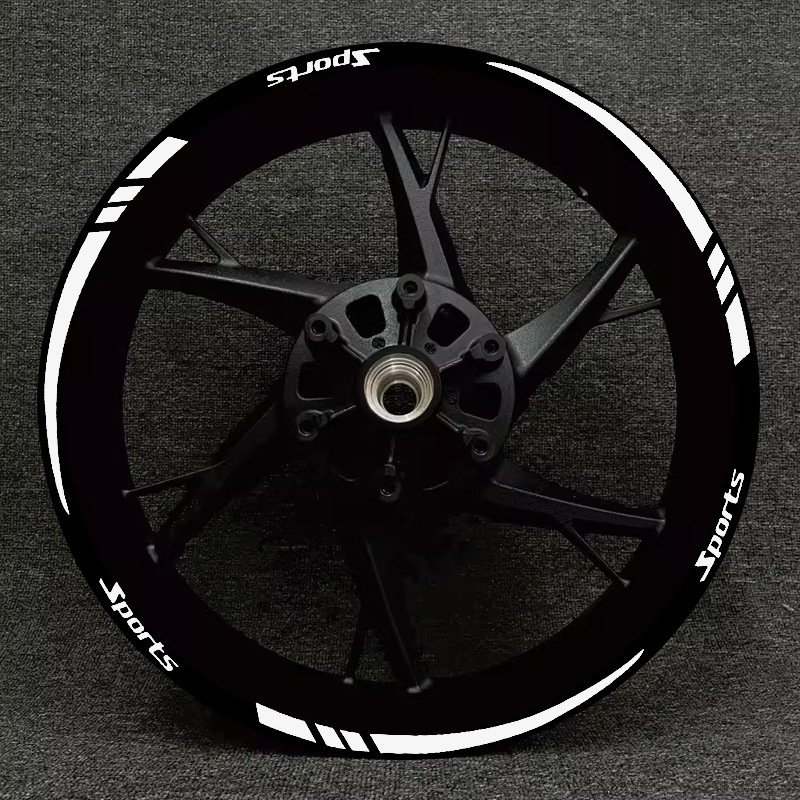 12x Car Wheel Decoration Stickers Wheel Decals Motorcycle Bicycle Wheel Rim Stripe Decal Tape Sticker Reflective Trim Strips