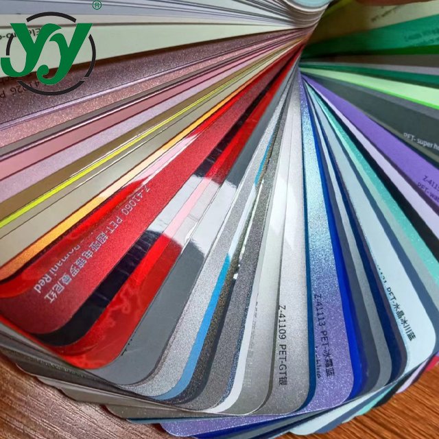 Highest quality premium PET liner car wrap film car vinyl sample book color card swatch