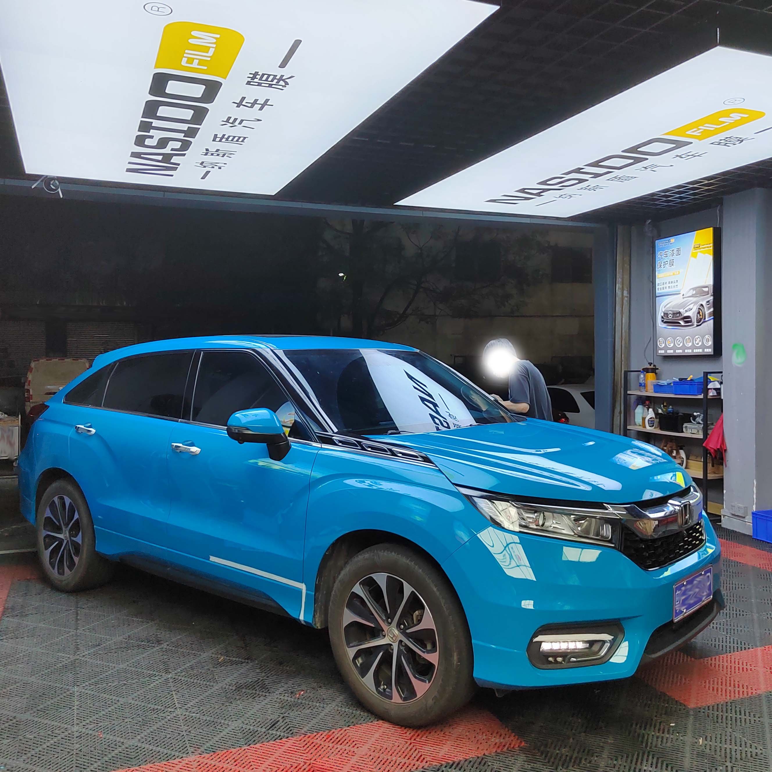Factory wholesale PET Vinyl Car Wrap NASIDO Blue anti scratch Gloss Color Change for car Films