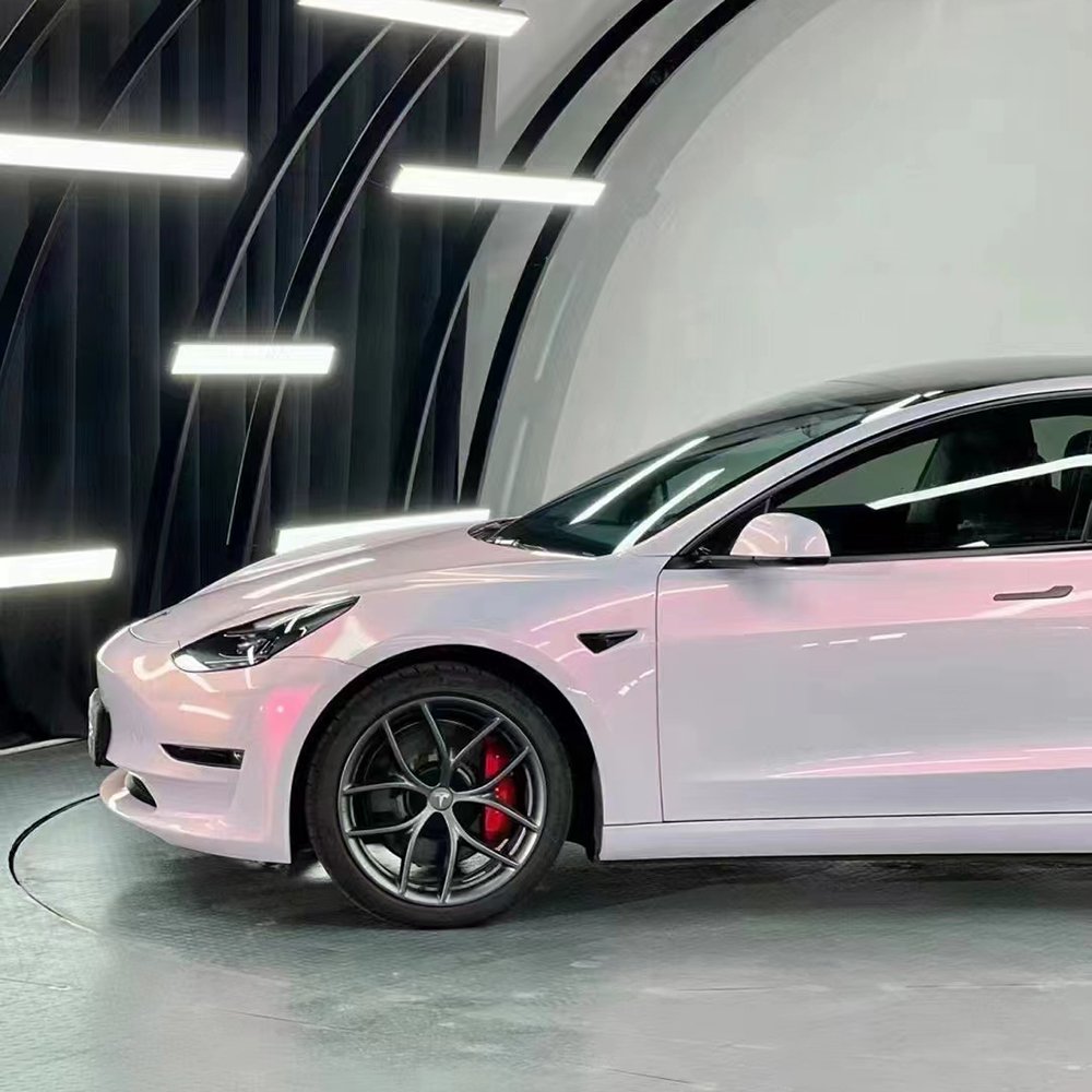 TSAUTOP 1.52*17m Self Healing TPU pearl bloom pink Color PPF Car Paint Protection Film