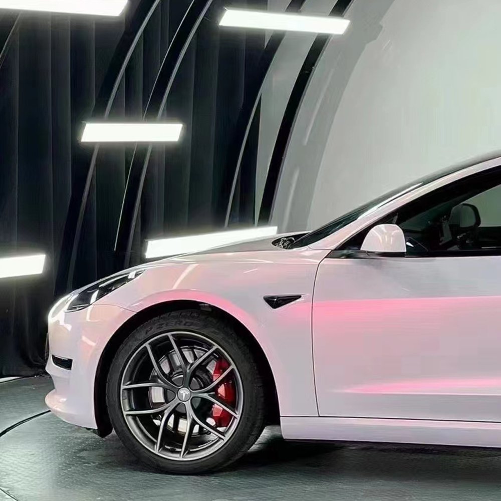 TSAUTOP 1.52*17m Self Healing TPU pearl bloom pink Color PPF Car Paint Protection Film