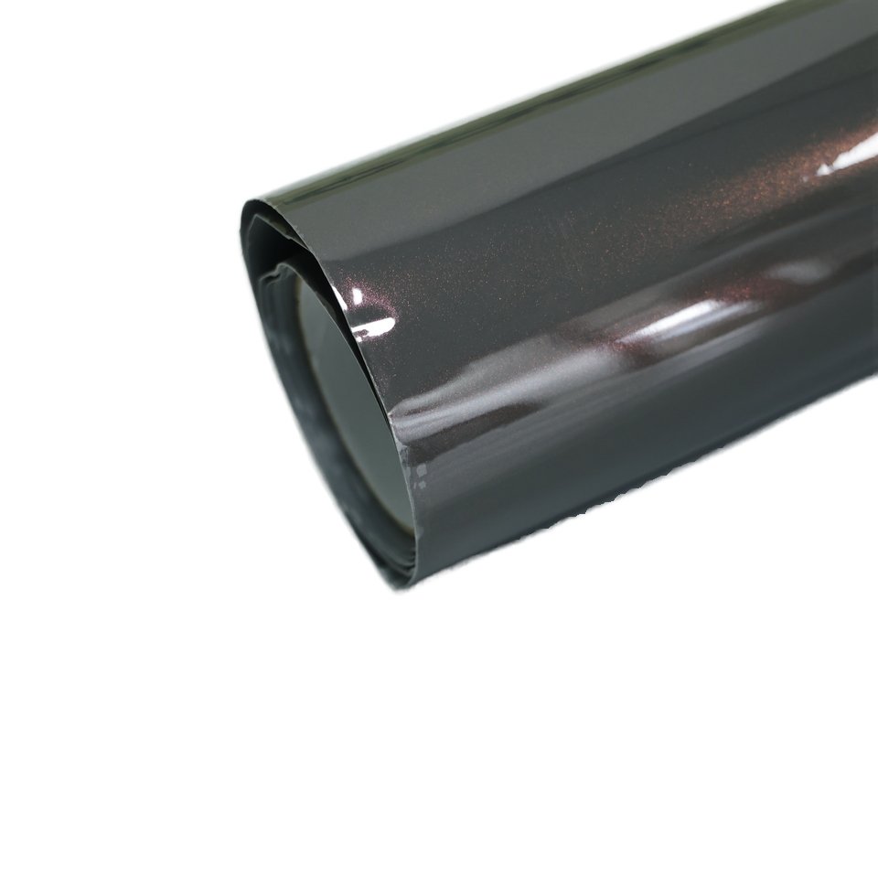 Anti Scratches High Gloss Self-healing HIGHCOOL 6.5mil PVC Car Wrap Film Glossy Berina grey Full Tint Color Changing Car Film