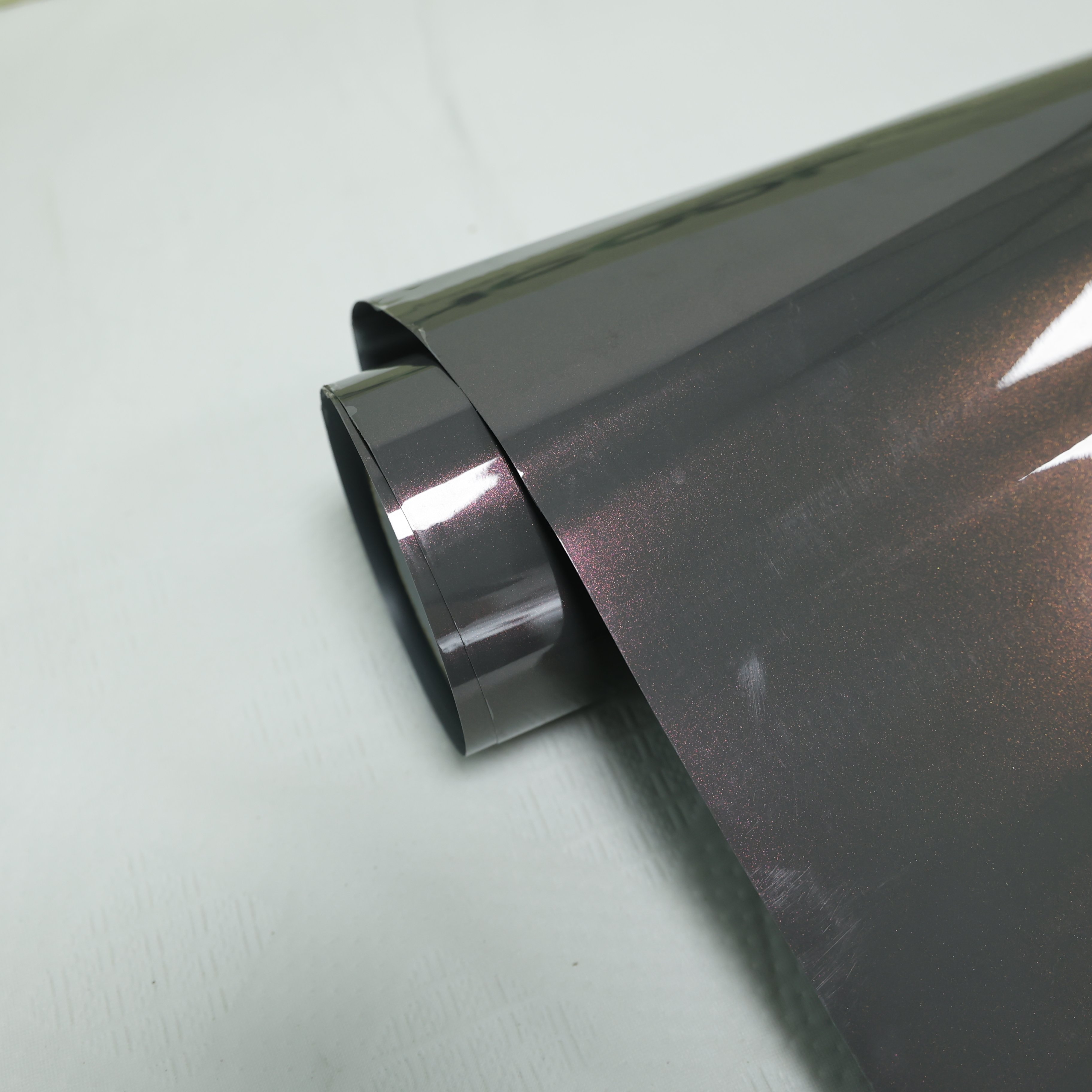 Anti Scratches High Gloss Self-healing HIGHCOOL 6.5mil PVC Car Wrap Film Glossy Berina grey Full Tint Color Changing Car Film