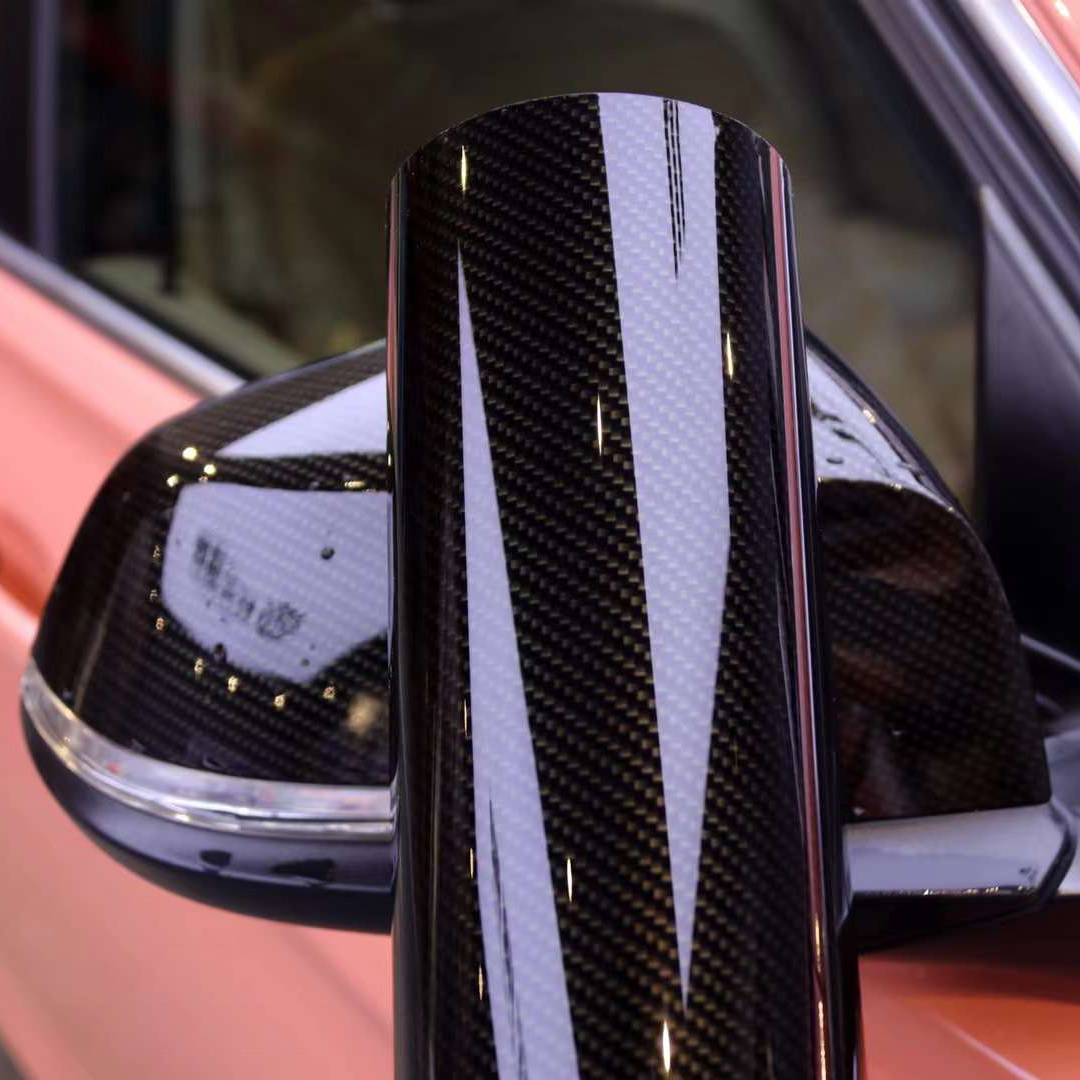 Wholesale PET Backing Film Premium Car Wrap Super Gloss PVC Carbon Fiber Vinyl