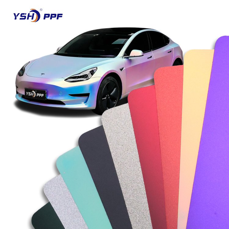YSH film Custom Vehicle Wrapping PET Film Scratch resistant uv wrap vinyl tint car film decorative