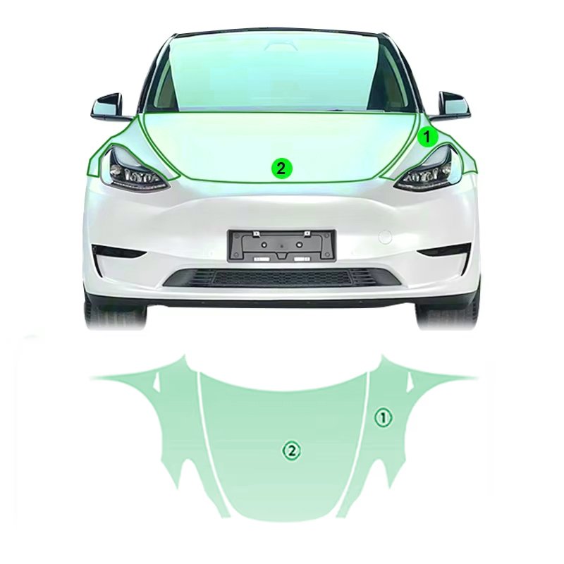 TPU PPF invisible pre-cut anti-scratch anti-yellowing self-repairing transparent protective film for Tesla Model Y 2020-2024