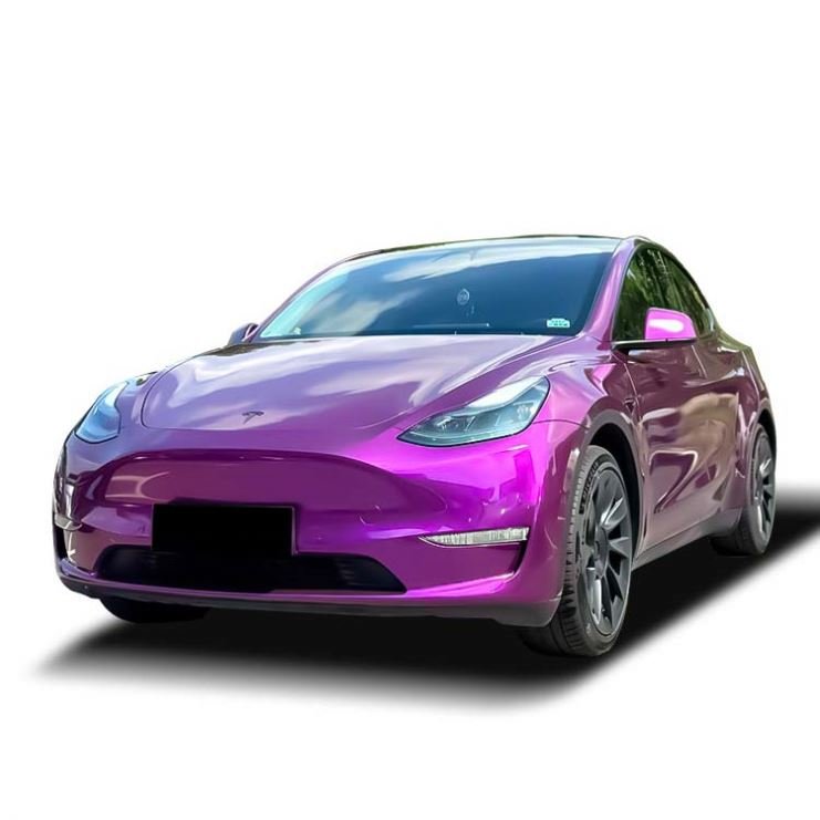 High Gloss Metallic Purple Car Vinyl Wrap Car Paint Protection Film OEM PVC Film
