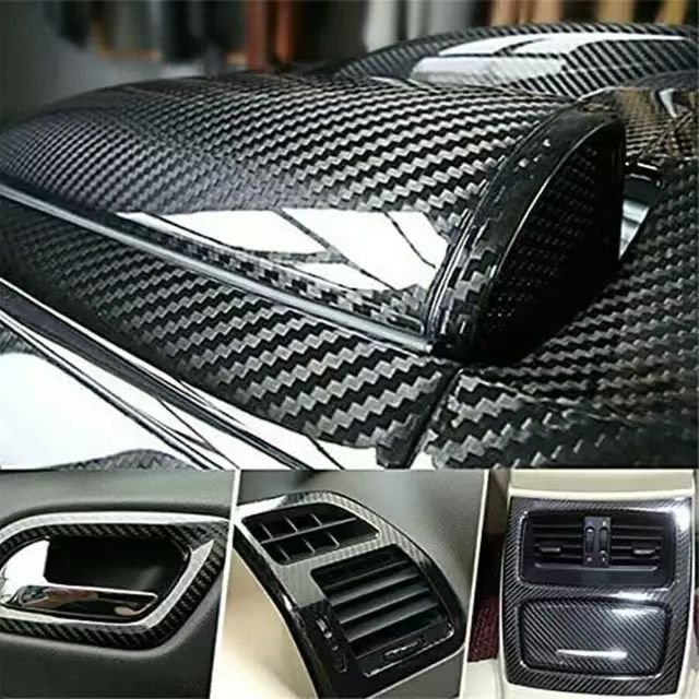 UV-Proof Anti-Scratch Carbon Fiber TPU Film Black PPF Car Wrap Self-Healing Protective Features Adds Unique Textured Visual