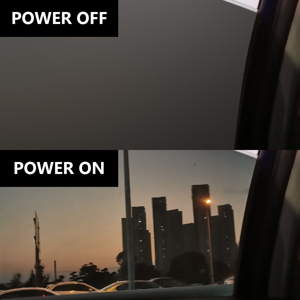 JuaraTech Adhesive pdlc Film Privacy Smart Film Transparent for Windows