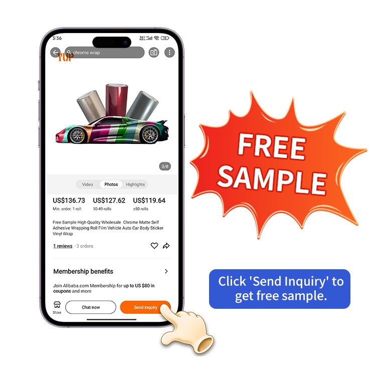 Free Sample High Quality Wholesale Chameleon Color Matte Self Adhesive Rolls Film Full Body Sticker Vinyl Wrap Wrapping For Car
