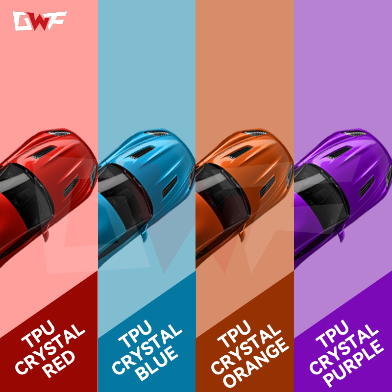 10 years warranty Green blue purple full body wrap Clear Anti Scratch Self-adhesive color change ppf Car Paint Protection Film