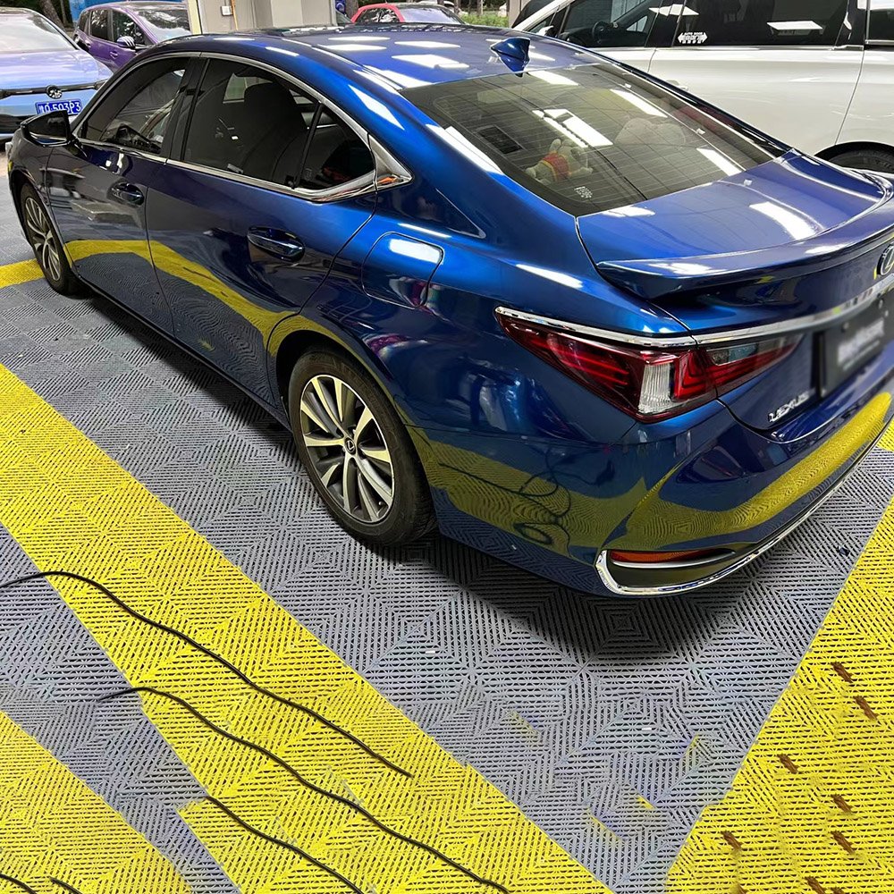 Durability Easy Install PET Line Gloss Metallic Midnight Blue Automobile Wrapping Film Vinyl Material For Cars