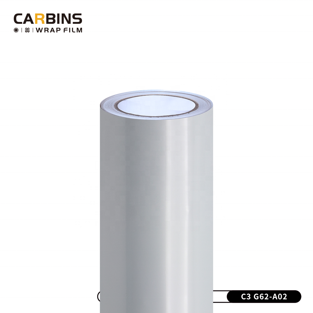 CARBINS Vinyl Wrap Factory 1.52x18M Car Films PET Moonlight White Self Adhesive Protective Film PET