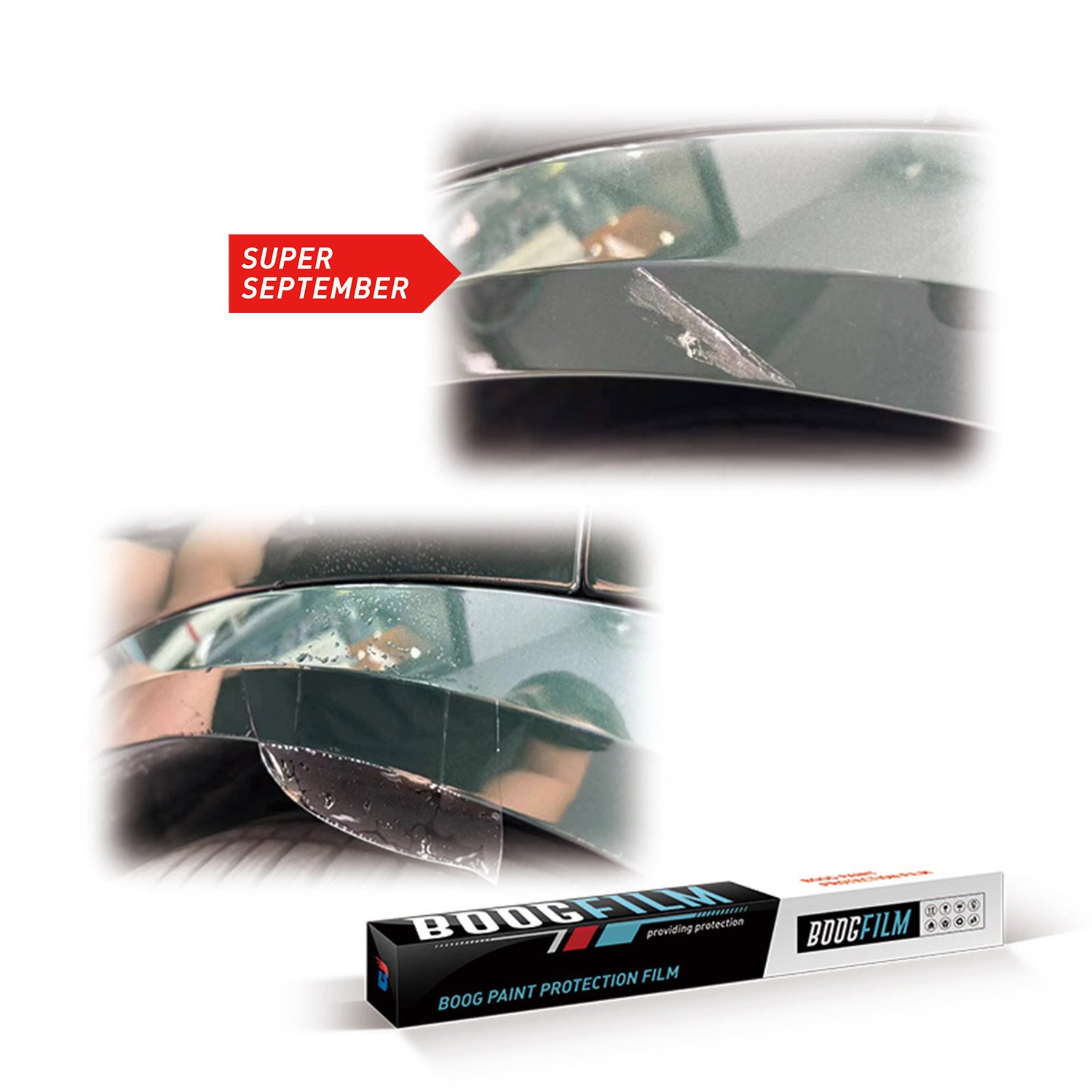 BOOGFILM manufacturer Heat Healing High Gloss Transparent Auto Paint Protection PPF TPU Non-Yellowing Car Film