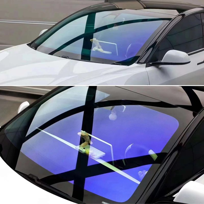 High Quality PET Chameleon Car Window Nano Ceramic Film VLT 80% Purple Chameleon Windscreen Solar Windows Tint Film