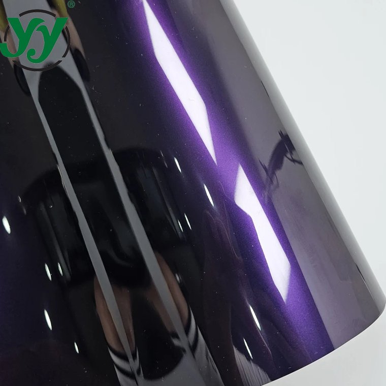 High Glossy Metallic Midnight Purple Adhesive Vinyl for Car Wrap Vinyl Decals for Vehicle Car Film Cover Sticker