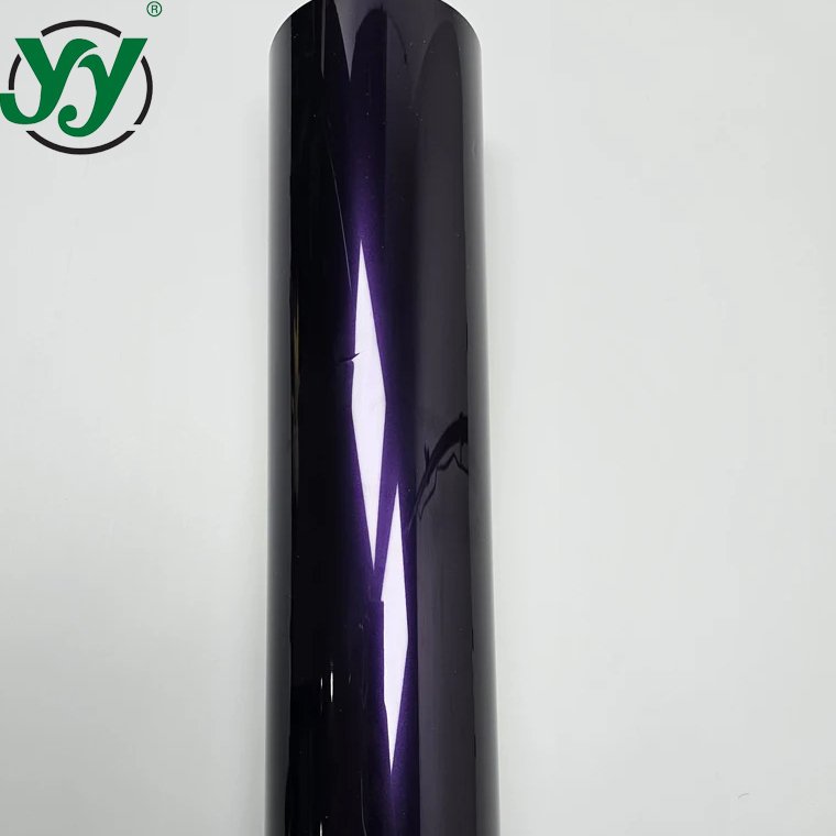 High Glossy Metallic Midnight Purple Adhesive Vinyl for Car Wrap Vinyl Decals for Vehicle Car Film Cover Sticker